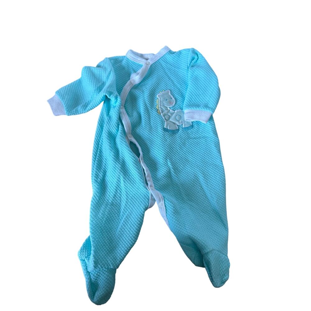 Vintage paddington blue footed‎ one piece sleeper